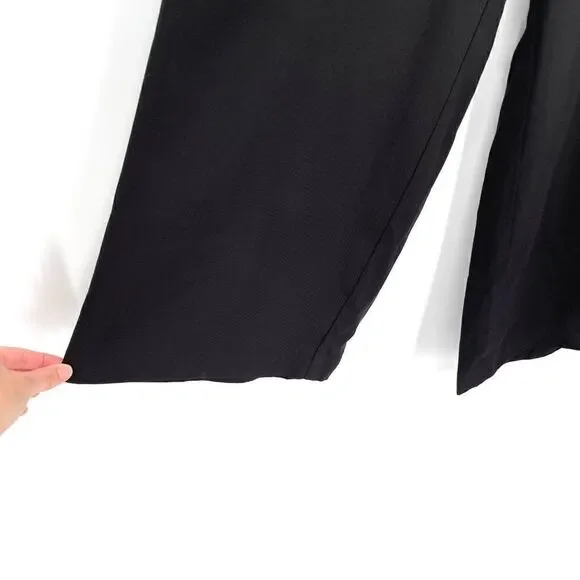 Drew Black Luka Wide Leg‎ Crop Pants High Rise Women Small NWT Style ZT80773T - Picture 4 of 9